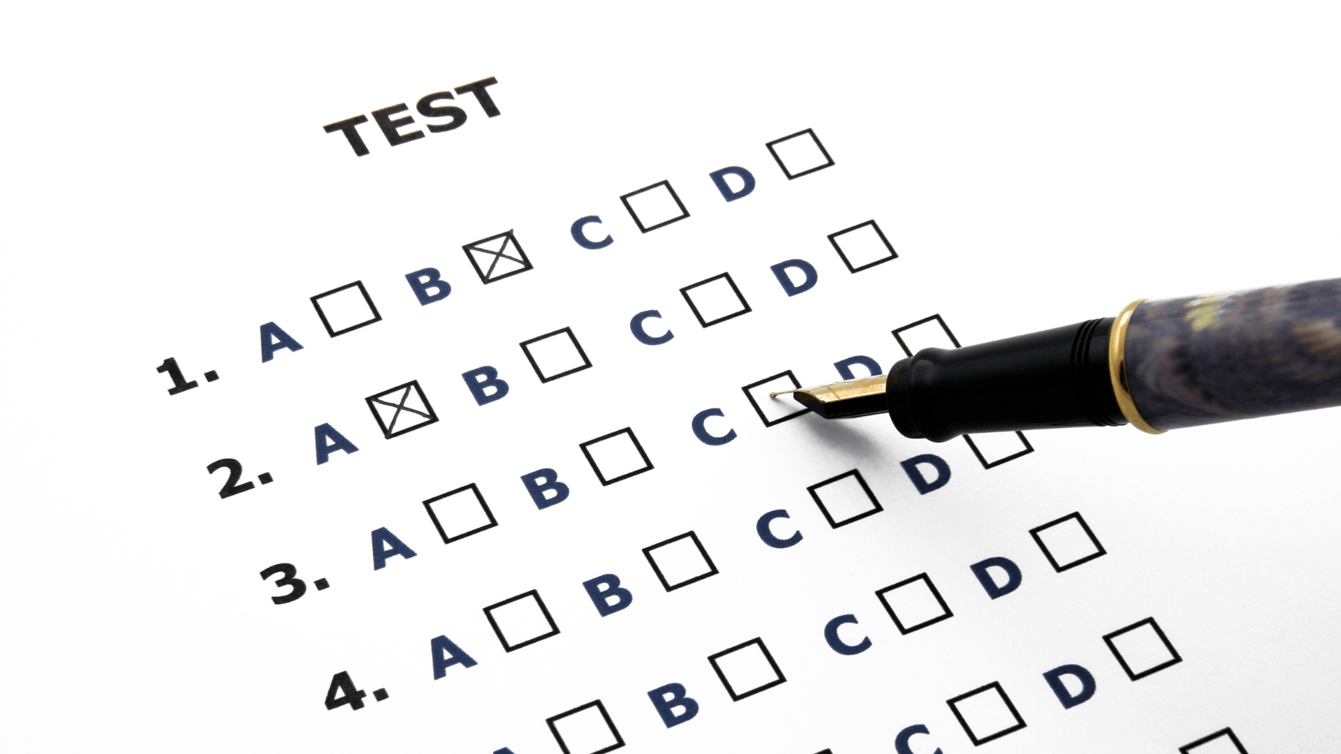 A professor grading an exam symbolizing machine learning validation.